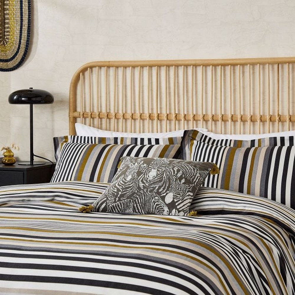 Rosita Bedding and Pillowcase By Harlequin in Charcoal Grey